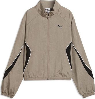 Puma (WMNS) PUMA Sport Relaxed Woven Jacket Mouse Gray 694049-81