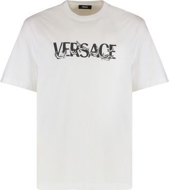 Versace Logo Cotton T-shirt