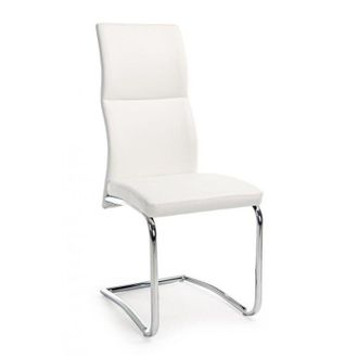 BIZZOTTO Silla De Dise&ntilde;o En Ecopiel Blanca Thelma 44x58x H104 Cm