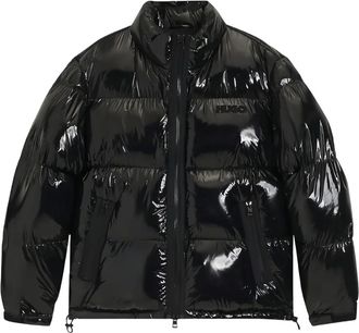 HUGO BOSS Gewatteerd jack met verstelbare zoom - Zwart