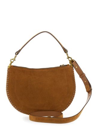 Isabel Marant Womens Shoulder Bag Louise Brown Suede Calf Leather