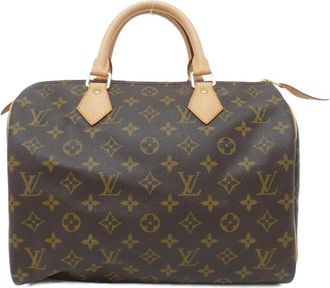 Louis Vuitton Brown Coated Canvas Boston Bag (Pre-Owned)