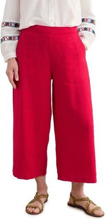 Seasalt Cornwall Merrivale Linen Culottes in Scarlet at Nordstrom Rack, Size 16 Us / 20 Uk