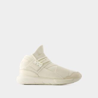 Yohji Yamamoto Qasa sneakers - Y-3 - Leer - Beige/Wit
