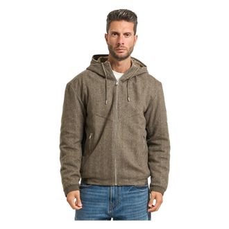 HUGO BOSS Heren, Jassen, Bruin, Maat: M Wol