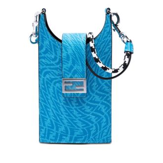 Fendi Pre-owned Fendi Sarah Coleman Coated Canvas FF Vertigo Phone Holder Crossbody Unisex 5NF5I31IEQQ5CSTK