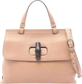 Gucci Pre-owned Handbags, female, Beige, Size: ONE SIZE Pre-owned Vintage Handbag