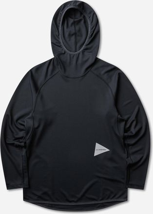 And Wander Men s Dry Jersey Hoodie Black