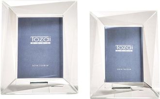 Tozai Home Set Of 2 Crystal Photo Frames