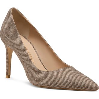 Stuart Weitzman Stuart Power 85 Pointed Toe Pump in Taupe at Nordstrom Rack, Size 9.5