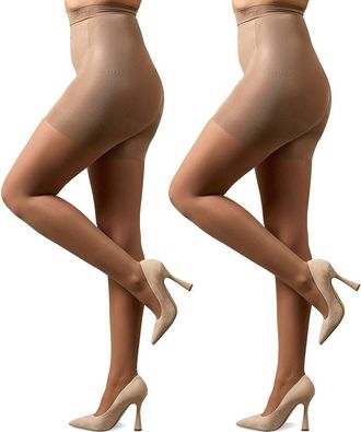 MeMoi 2-Pack Smoother Tights in Honey at Nordstrom, Size X-Large