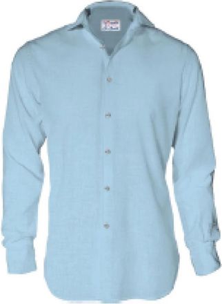 MC2 Saint Barth Linnen Casual Overhemd - Heren - Casual Overhemden - Blauw - M - Linnen - Overhemden