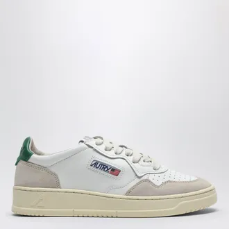Autry Sneakers Medalist in pelle e suede bianca/verde