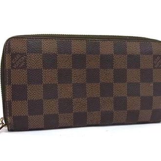 Louis Vuitton Brown Damier Canvas Long Wallet (Bi-Fold) (Pre-Owned)