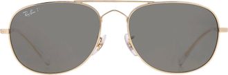 Ray-Ban Ray Ban BAIN BRIDGE Polarized Green Pilot Unisex Sunglasses RB3735 001/58 60