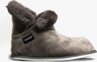Shepherd BELLA Womens Sheepskin Slipper Boots Asphalt - Grey - Size UK 6.5