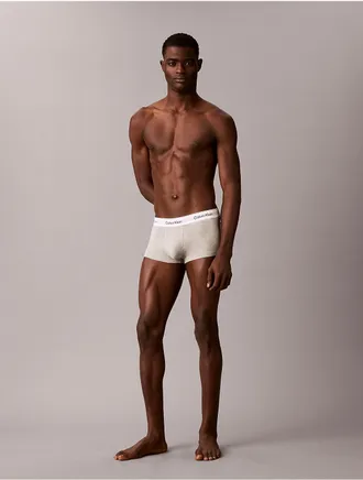 Calvin Klein Mens Icon Cotton Stretch Low Rise Trunk - Grey - XL