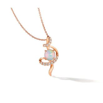 Le Vian Ladies Neopolitan Opal Necklaces set in 14K Strawberry Gold