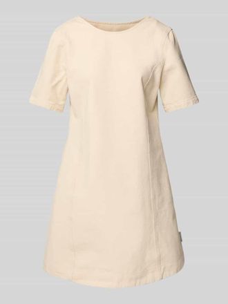 Marc O'Polo Denim Minikleid mit Rundhalsausschnitt in Offwhite, Gr&ouml;&szlig;e L