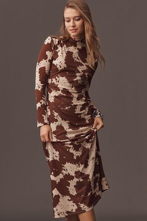 Rails Margaret Long-Sleeve Mesh Midi Dress