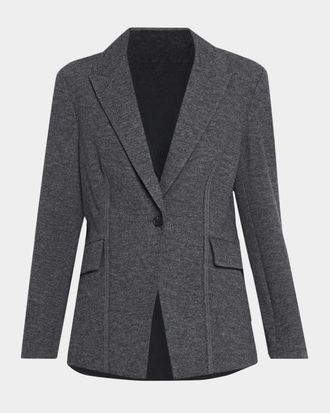 SIMKHAI Auden Virgin Wool-Blend Blazer