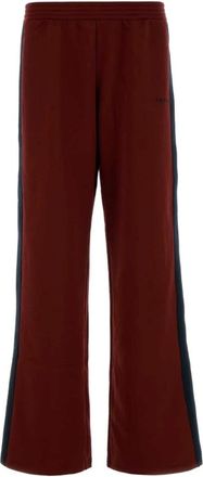 Alexander McQueen Wide Leg Jogger - Heren - Sweatpants - Rood - S - Broeken