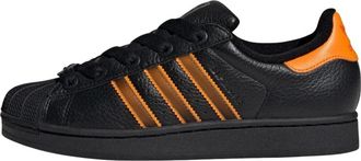 adidas (WMNS) adidas Superstar II Shoes Core Black Crew Orange Semi Impact Orange JQ6469
