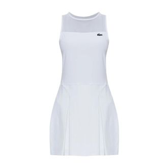 Lacoste Players Tennisjurk - Dames - Fitness - Wit - XS - Polyester - Fitness