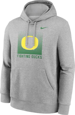 Nike Oregon Primetime Nike Mens College Pullover Hoodie in Grey | NKDK06GUON-JM7