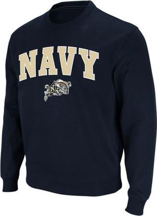 Colosseum Mens Colosseum Navy Navy Midshipmen Arch & Logo Crew Neck Sweatshirt at Nordstrom, Size Small