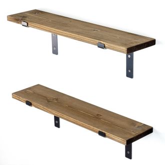 Toilinux Estanter&iacute;a, Librer&iacute;a, Estante De Pared Shelf Negro Nuez