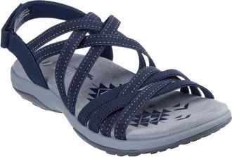 Skechers Reggae Slim - Summer Getaway Womens Navy Sandals - Size UK 4