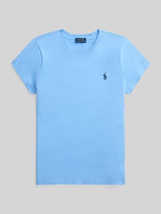 Polo Ralph Lauren T-Shirt mit Label-Stitching in Hellblau, Gr&ouml;&szlig;e XXL