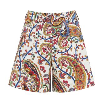 Etro Korte Broeken, Dames, Veelkleurig, S, Flounce Hem Maxi Rok