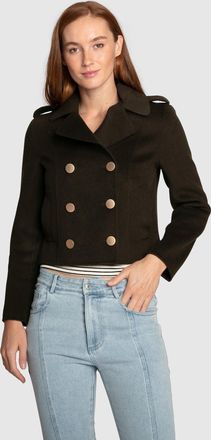 Belle & Bloom Love Me Now Wool Blend Military Style Coat