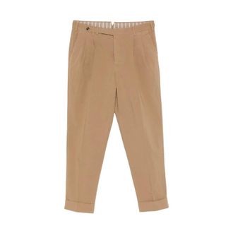 Pantaloni Torino Chinos, male, Brown, Size: XL Pantalone dritto con pinces