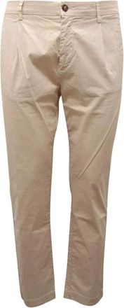 Officina36 Chinos, male, Beige, XL, Summer Fabric Trousers