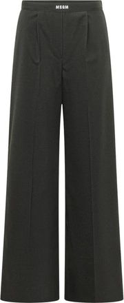 Msgm Msgm, Broeken, Dames, Zwart, XS, Wide Broeken
