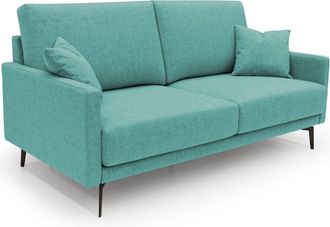 Divani.Store Saturno Sof&aacute; Moderno En Tela Suave E Impermeable 160 Cm Verde Aguamarina