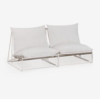 Sklum Sklum - Sofá modular de jardín de 2 piezas Amaro