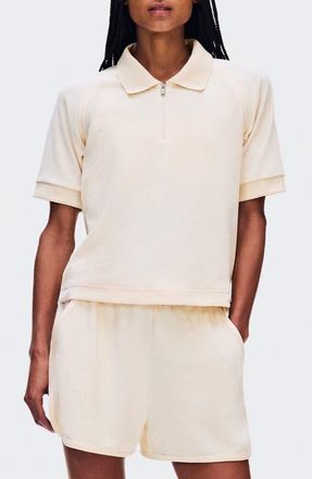 On Courtside Cotton Blend Terry Polo in Chantilly at Nordstrom, Size Medium