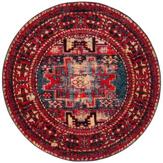 Safavieh Alfombra rojo/azul marino 160 x 160 cm