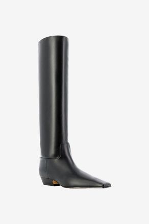 Khaite Flache Glattlederstiefel Marfa 25