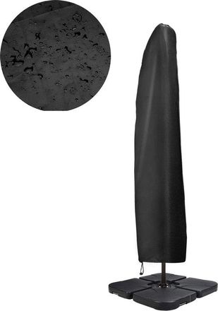 OEM Funda Para Sombrilla Voladiza, Para Sombrilla Con M&aacute;stil, Tejido Oxford 420d, Impermeable, Resistente A Los Rayos Uv, 265 X 40/50/70 Cm (negra)
