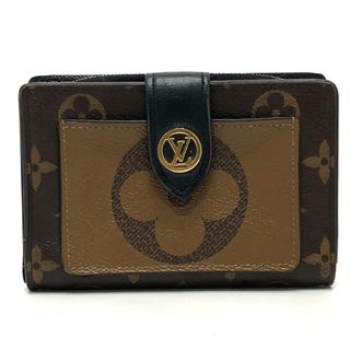 Louis Vuitton Brown Monogram Reverse Canvas Wallet (Bi-Fold) (Pre-Owned)