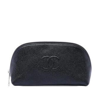 Chanel Pre-owned Leather chanel-bags - Dames - Pre-owned - Zwart - Maat: ONE Size Leer