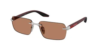 Prada PS C52S 18X20D Mens Sunglasses Silver Size 57