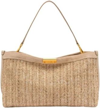Gianni Chiarini Tassen, Dames, Beige, ONE Size, Leer, Marigold Schoudertas