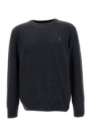 Polo Ralph Lauren Dark Grey Wool Crewneck Sweater