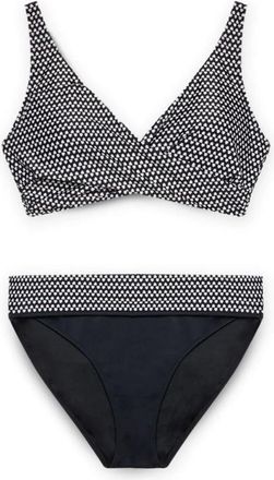 Fiorella Rubino Tribal print bikini - Dames - Bikinis - Zwart - XL - Polyester - Badmode